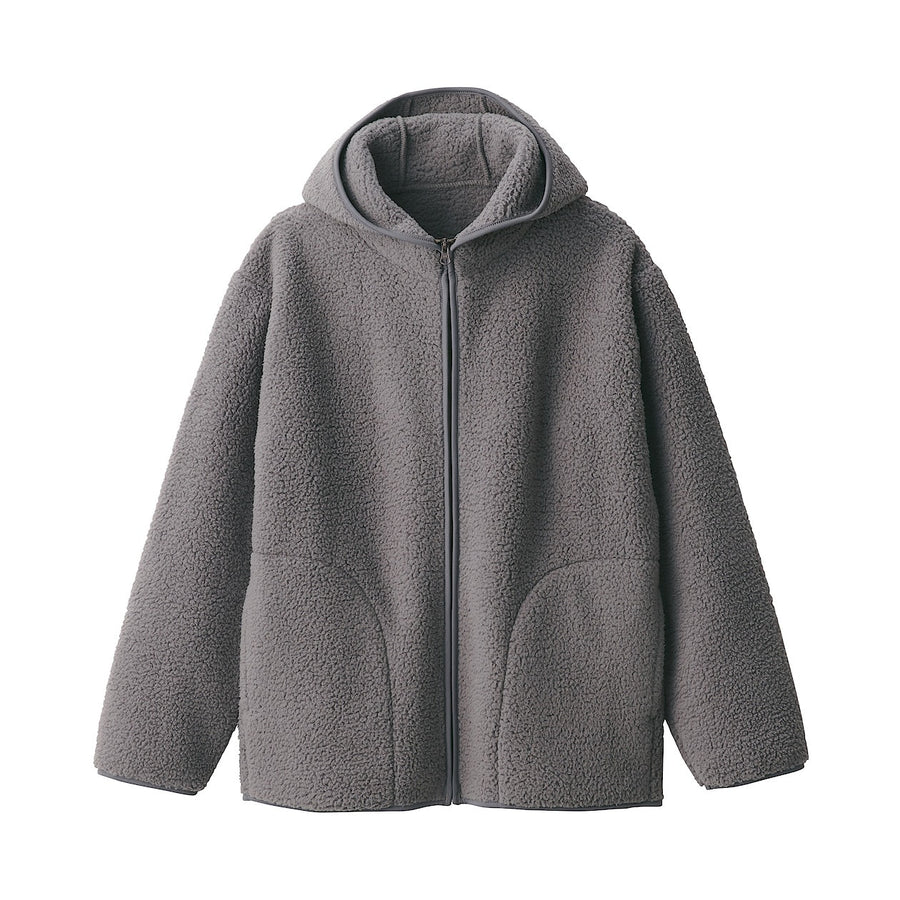 Recycled Polyester Boa Fleece Hoodie