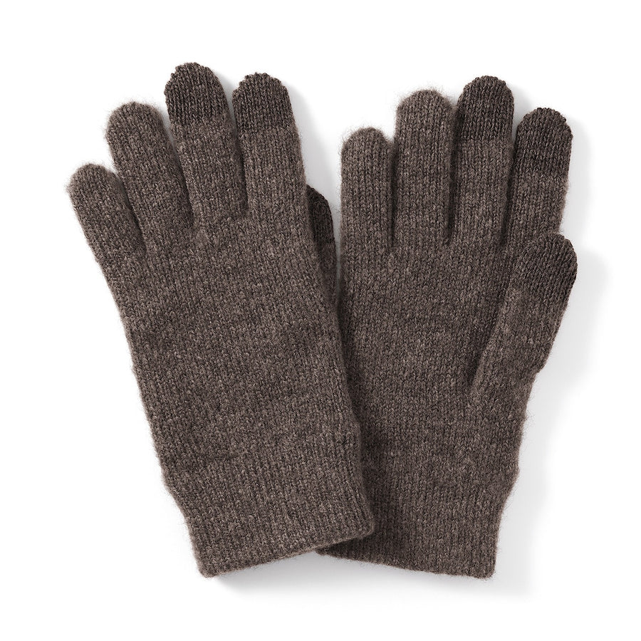 Wool Blend Brushed Touchscreen Gloves