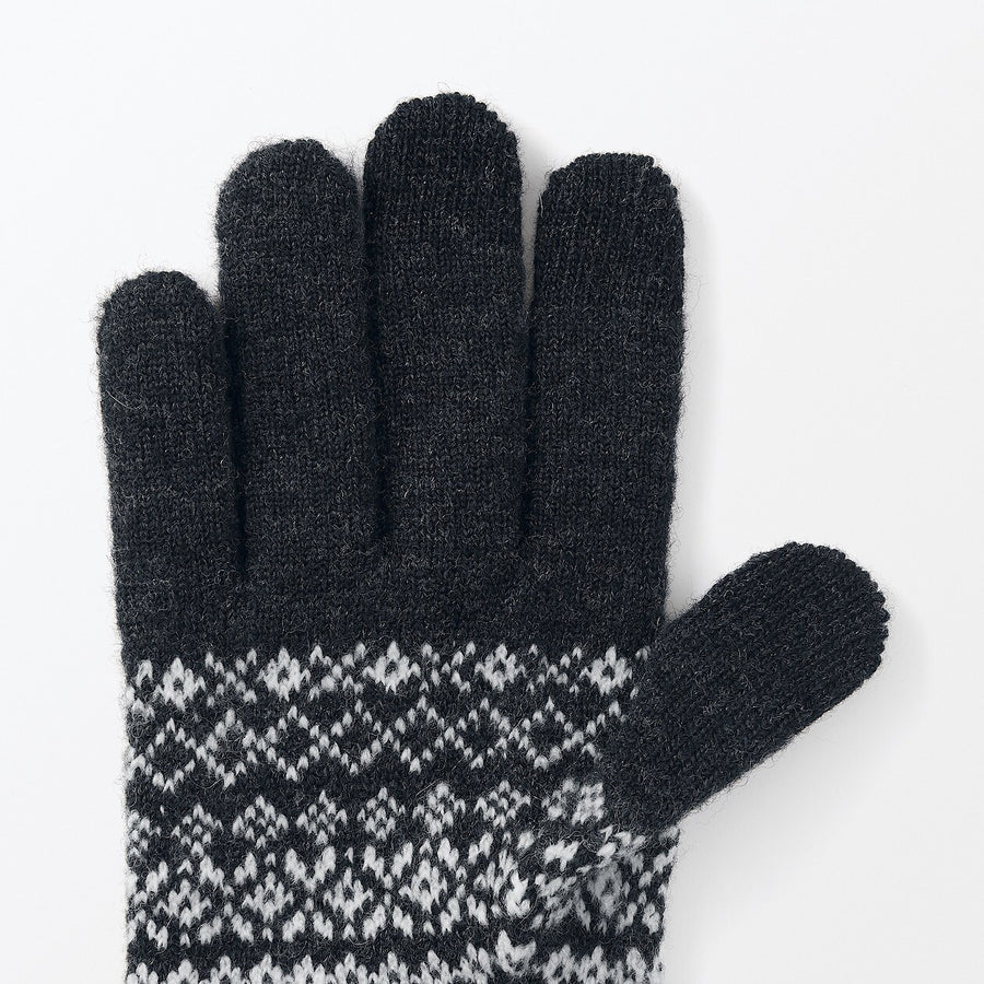 Wool Blend Brushed Touchscreen Gloves