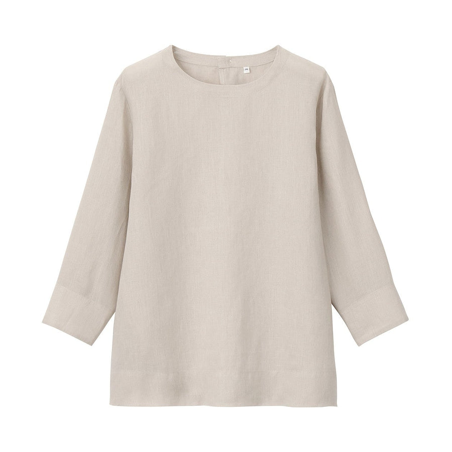 French Linen 3/4 Sleeve Blouse