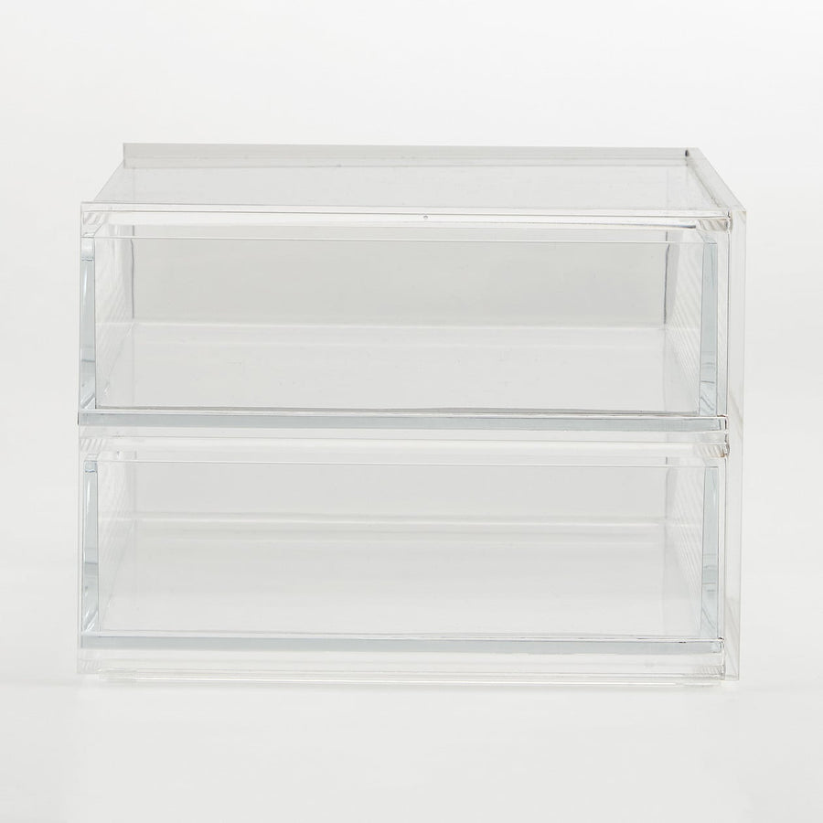 Acrylic 2 Drawer Storage Unit