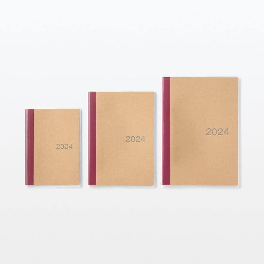 2024 Monthly Planner with Kraft Paper Cover & Sleeve (Sun to Sat) 