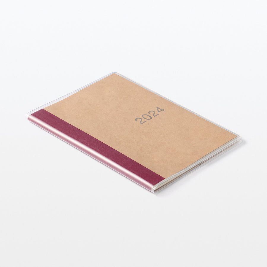 2024 Monthly Planner with Kraft Paper Cover & Sleeve (Sun to Sat)