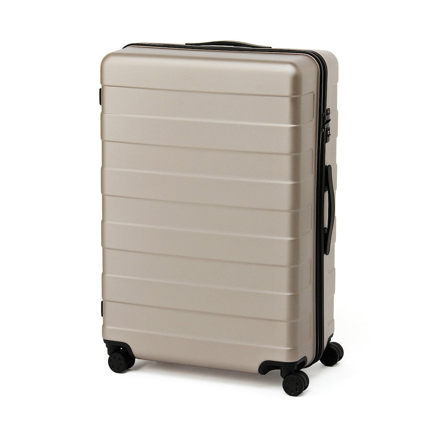 Hard Shell Suitcase (104L) With Stopper and Adjustable Handle - Beige
