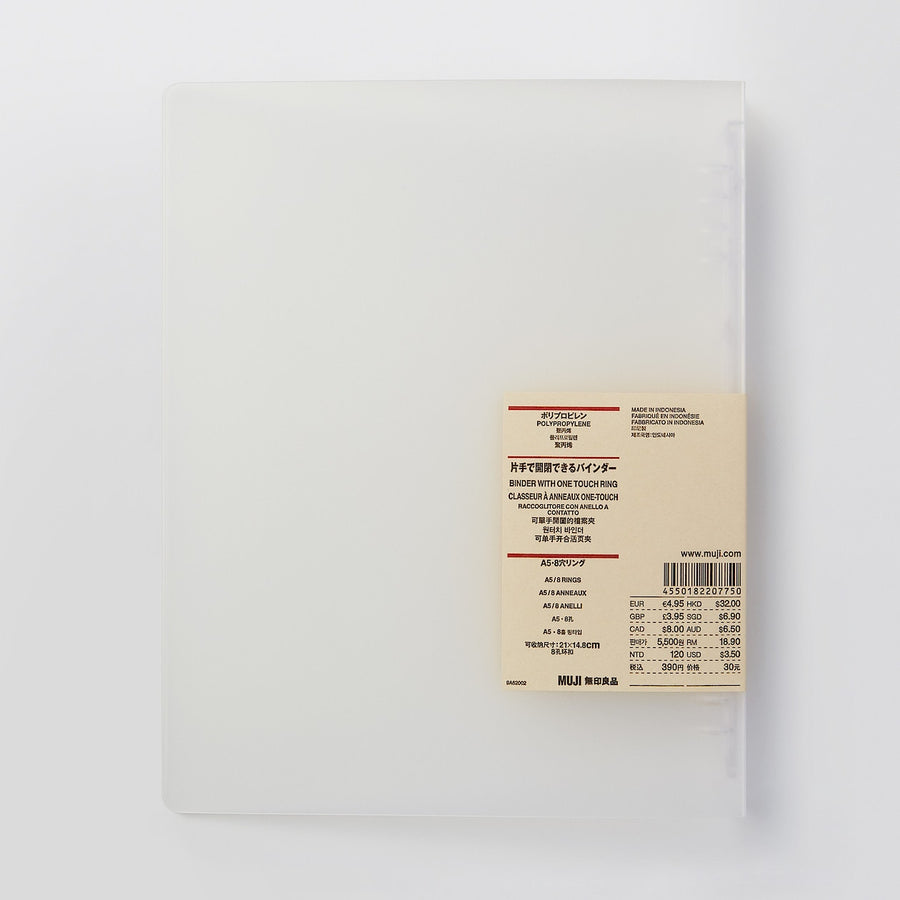 PP Binders With One Touch Ring
