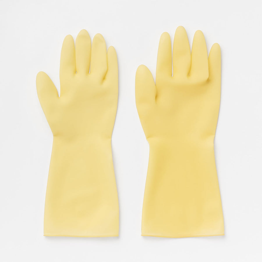 Natural Rubber Gloves - M (Left and Right) 