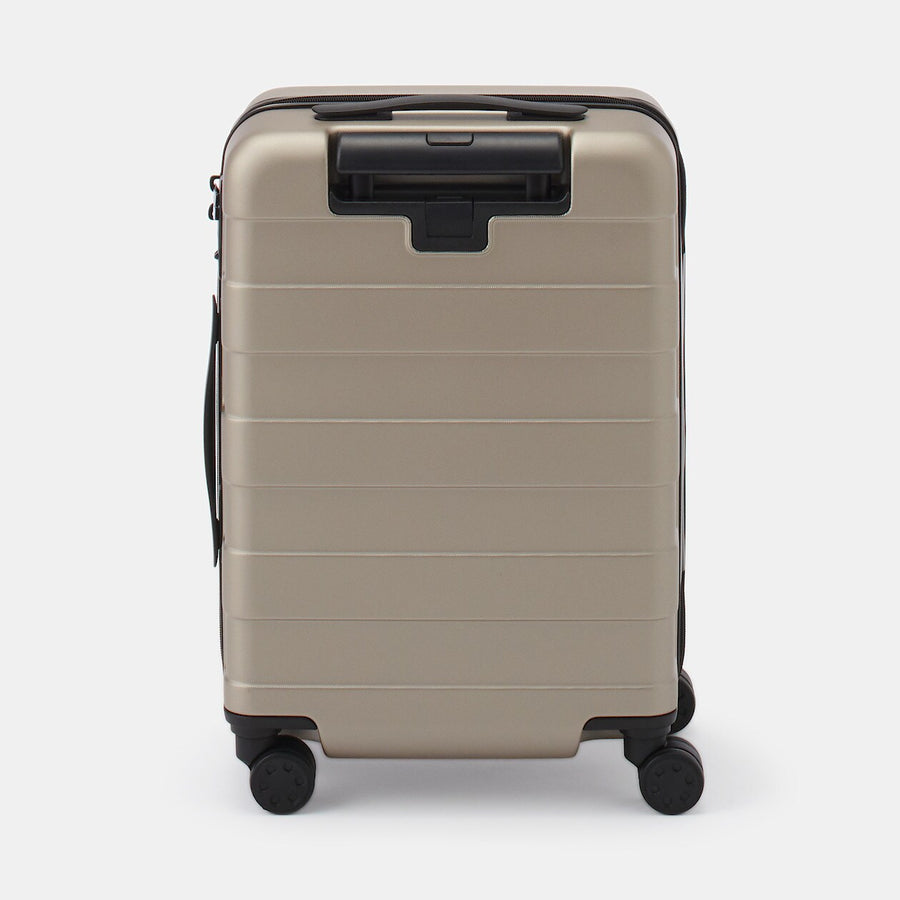 Hard Shell Suitcase (63L) w/ Stopper & Adjustable Handle - Beige