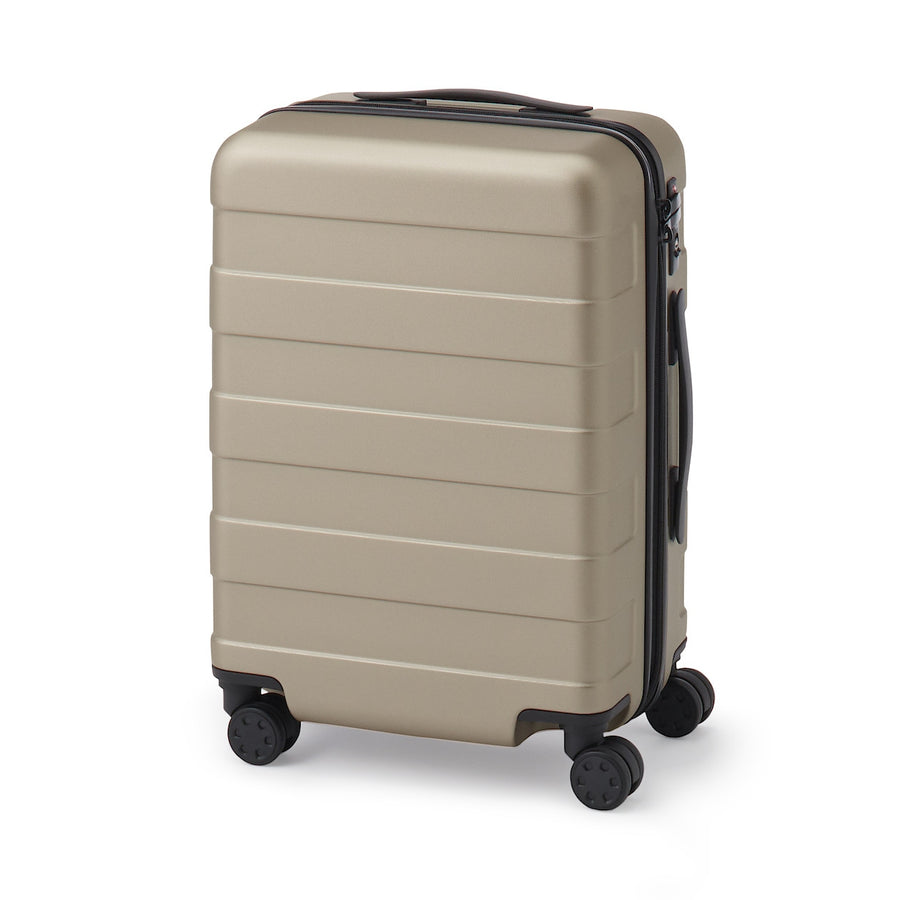 Hard Shell Suitcase (63L) w/ Stopper & Adjustable Handle - Beige