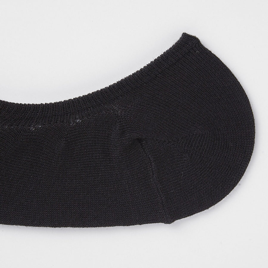 Non-Slip Wide Fit Cotton Blend No-Show Socks