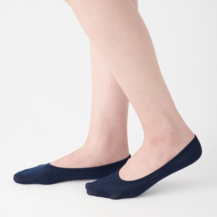 Non-Slip Wide Fit Cotton Blend No-Show Socks – MUJI Australia