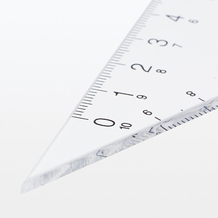 Acrylic Triangular Set Square - 30/60 Degrees - MUJI Australia