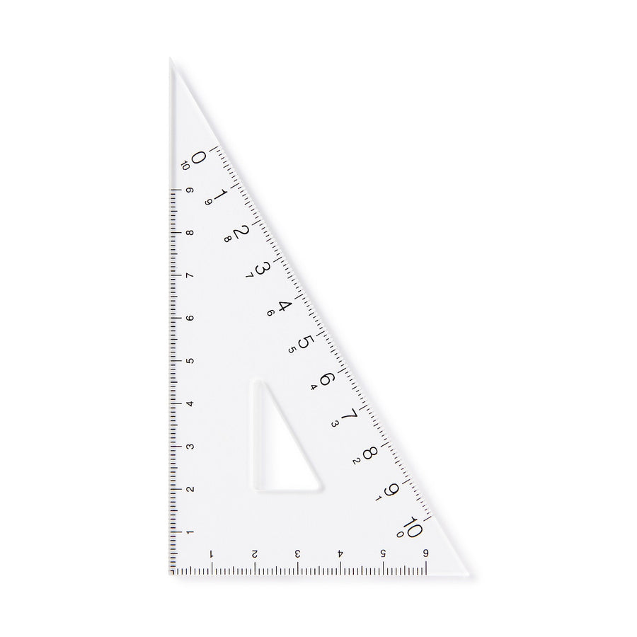 Acrylic Triangular Set Square - 30/60 Degrees - MUJI Australia