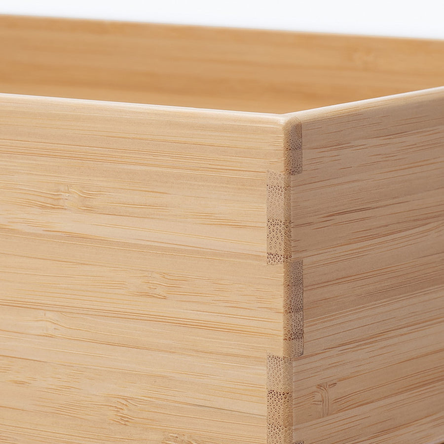 Stackable Rectangular Bamboo Box - 1/2 Small