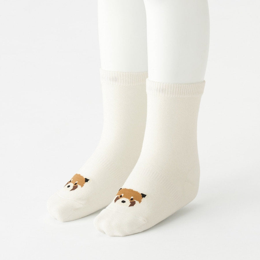 Kids' Right Angle Animal Print Socks - 3 Pack (5-8Y)