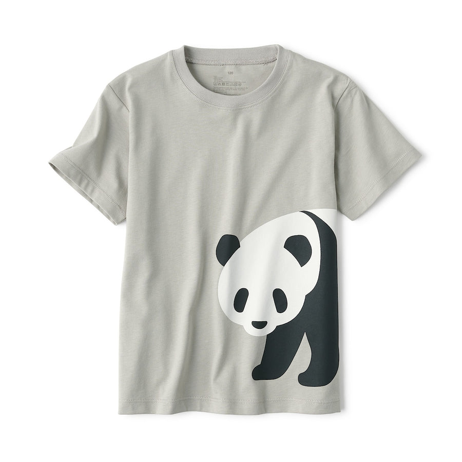4 T-Shirt Australia (5-14Y) Short – MUJI Animal Sleeve Collection Jersey Cotton - Print