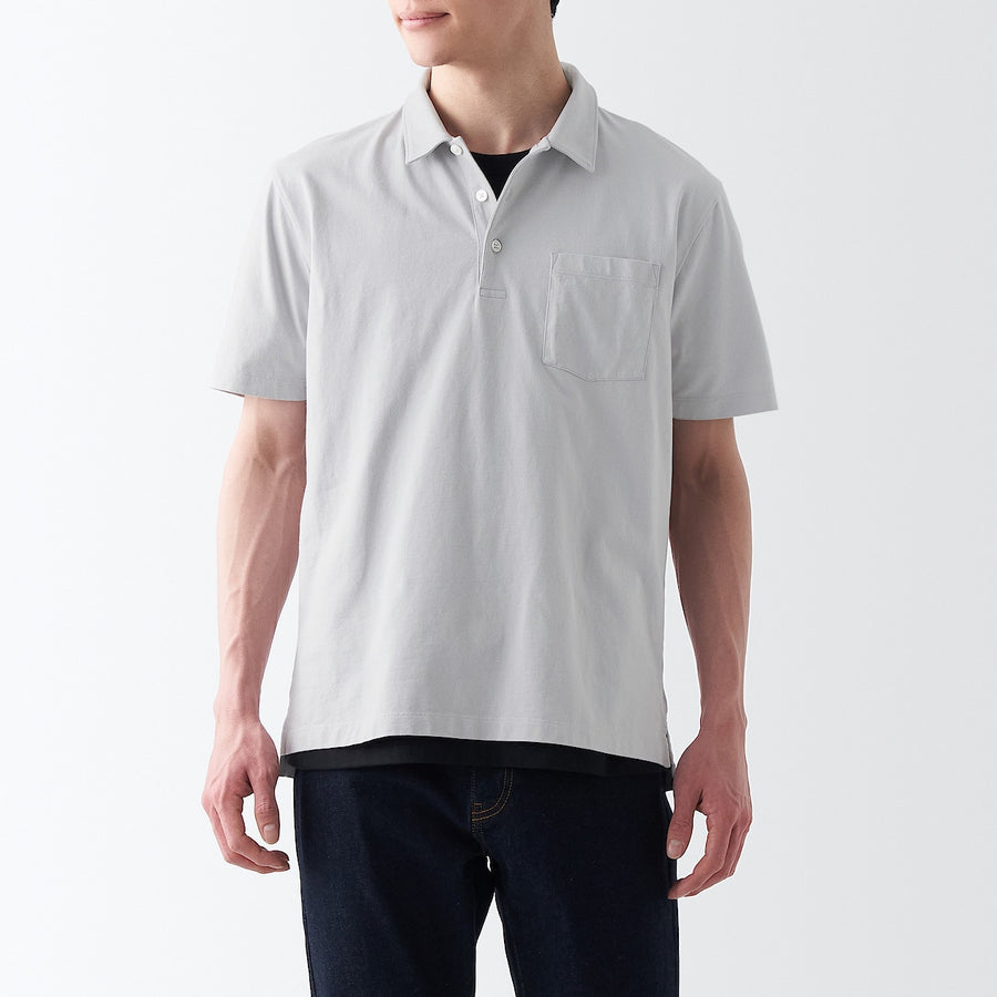 Washed Jersey Polo Shirt