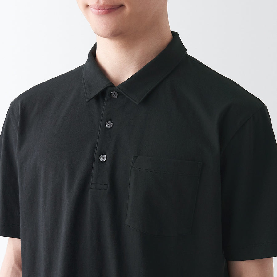 Washed Jersey Polo Shirt