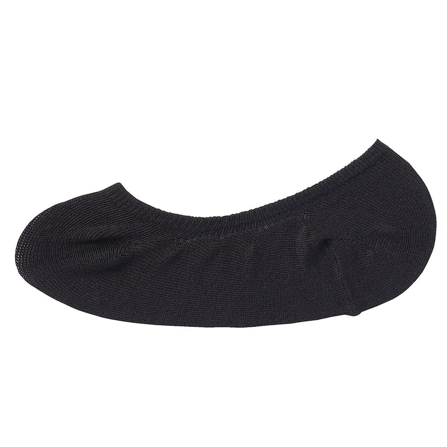 Non-Slip Wide Fit Cotton Blend No-Show Socks - Women