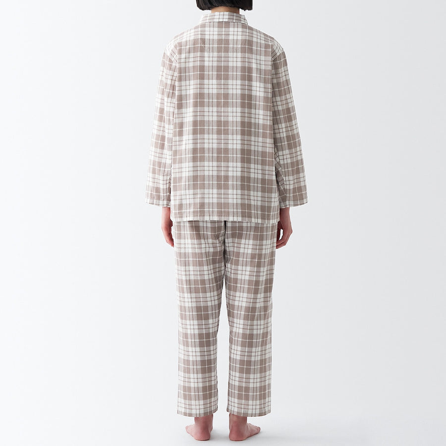 Side Seamless Double Gauze Long Sleeve Pyjamas