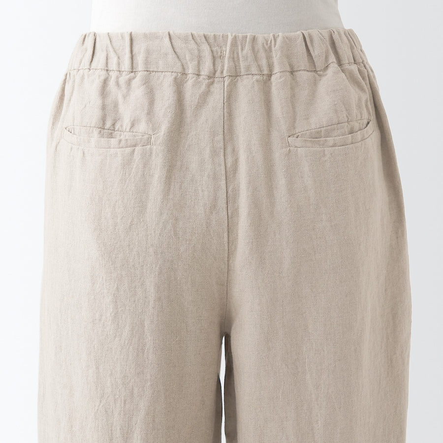 French Linen Straight Pants