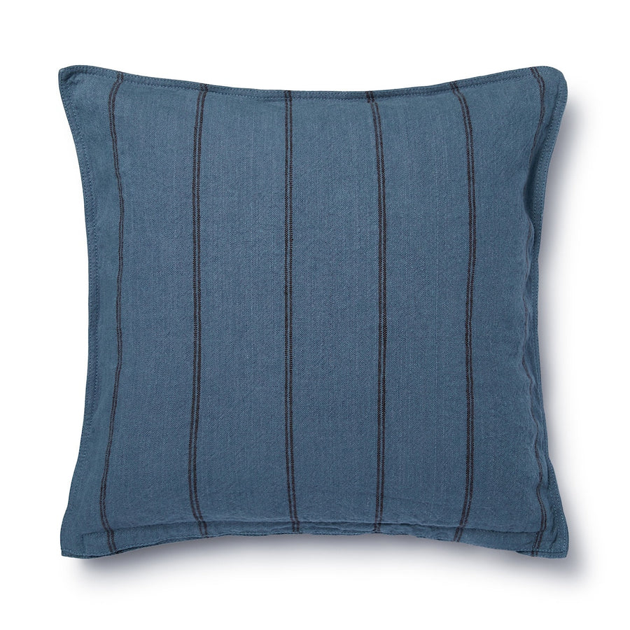 Linen Cotton Washed Stripe Cushion Cover