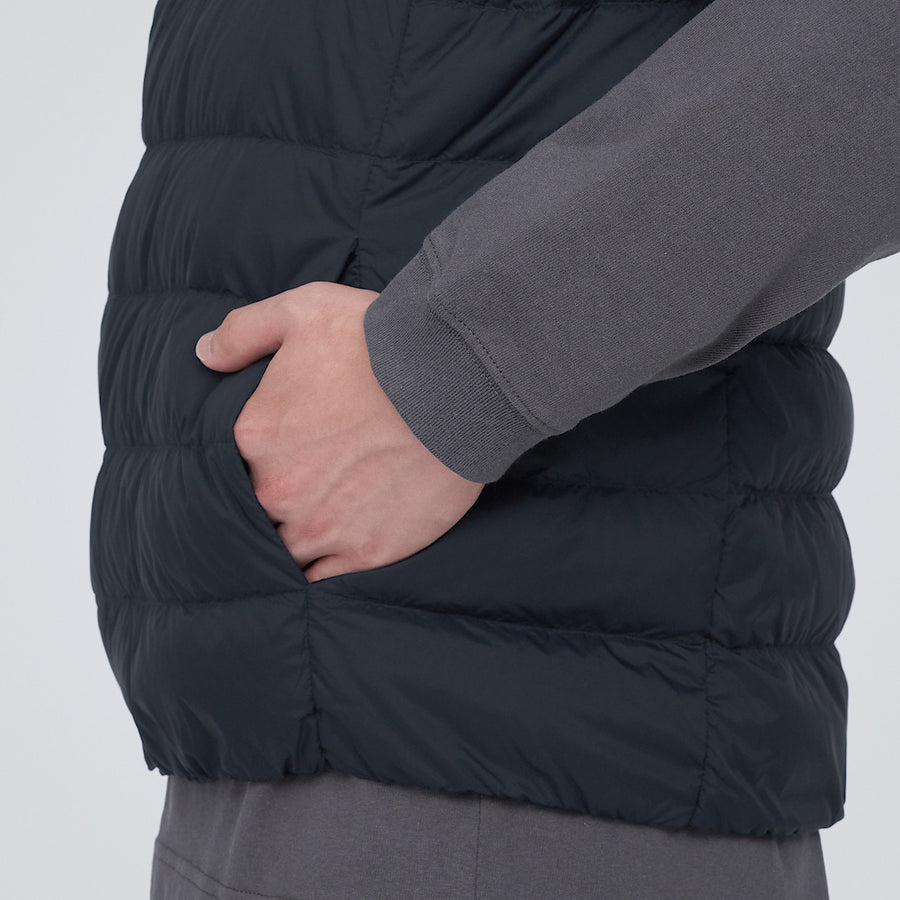 Lightweight Pocketable Collarless Down Vest