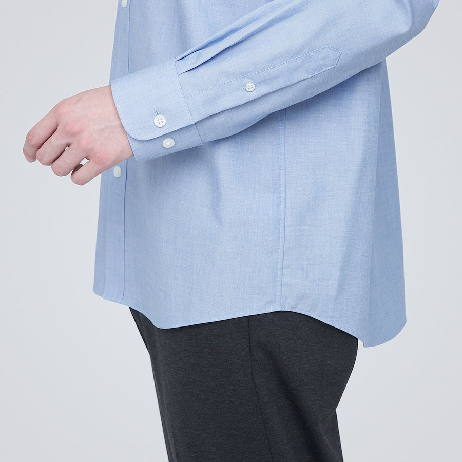 Less Wrinkle button down shirtMEN XS Light blue