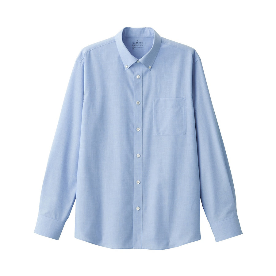 Less Wrinkle button down shirtMEN XS Light blue