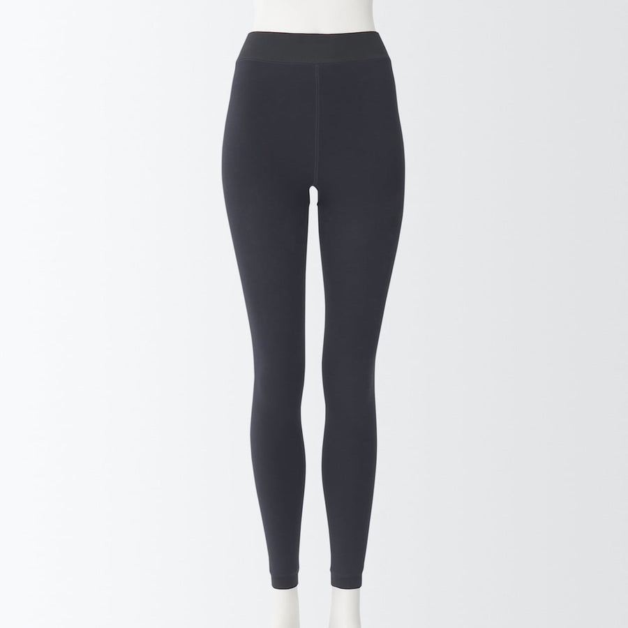 Back fleece Thick Leggings (Full Length)BeigeXS