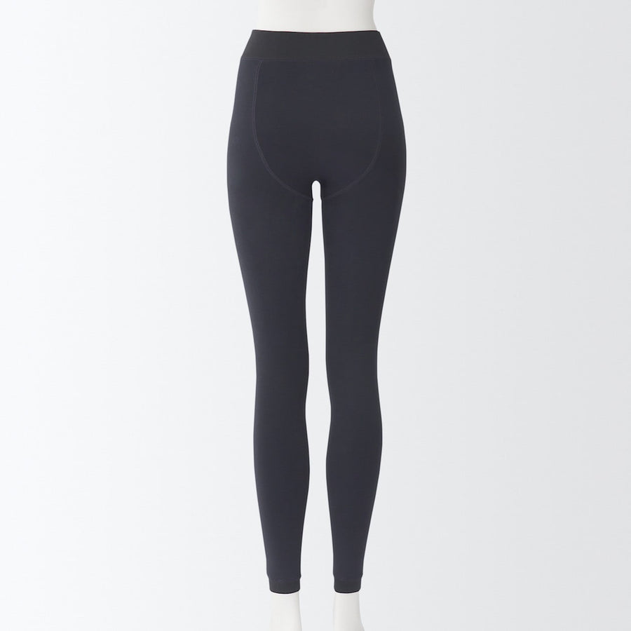 Back fleece Thick Leggings (Full Length)BeigeXS