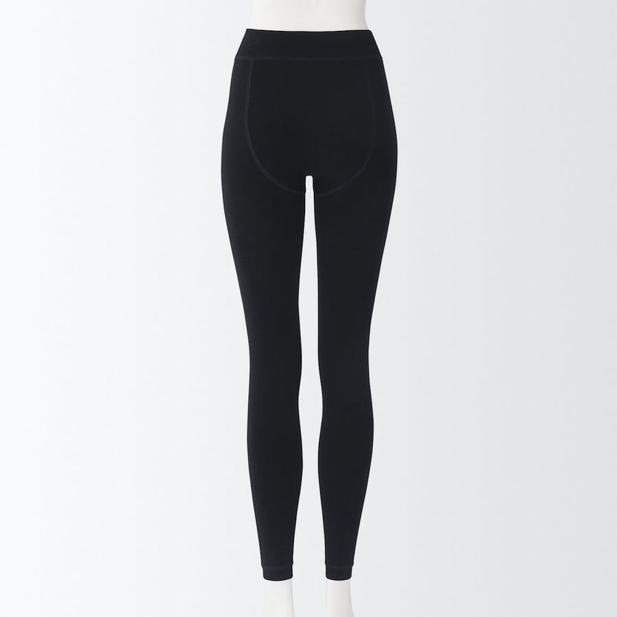 Back fleece Thick Leggings (Full Length)BeigeXS