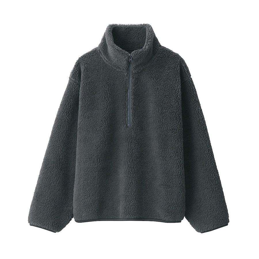 Boa fleece half-zip Pullover LADY XS Dark grey