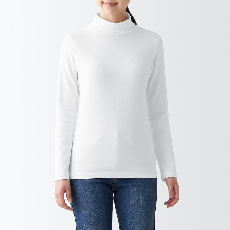 Stretch ribbed Turtle neck L/S T-shirtLADY XS Off white
