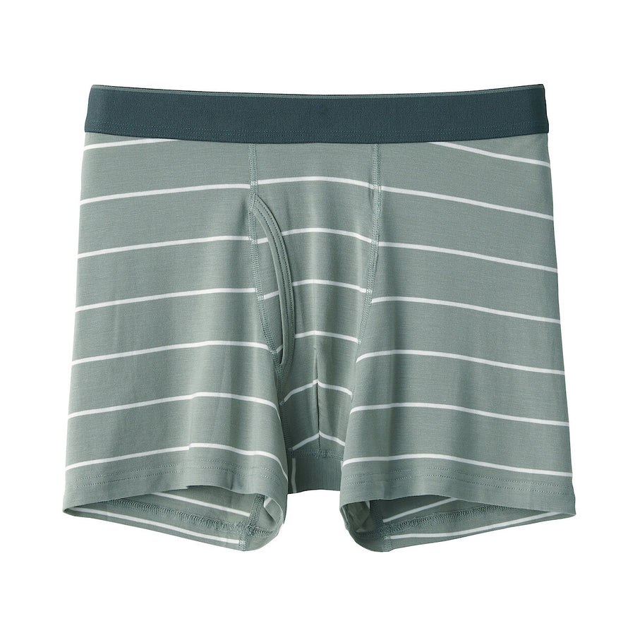 M's Lyocell blended Front open boxer briefsDark grayXS