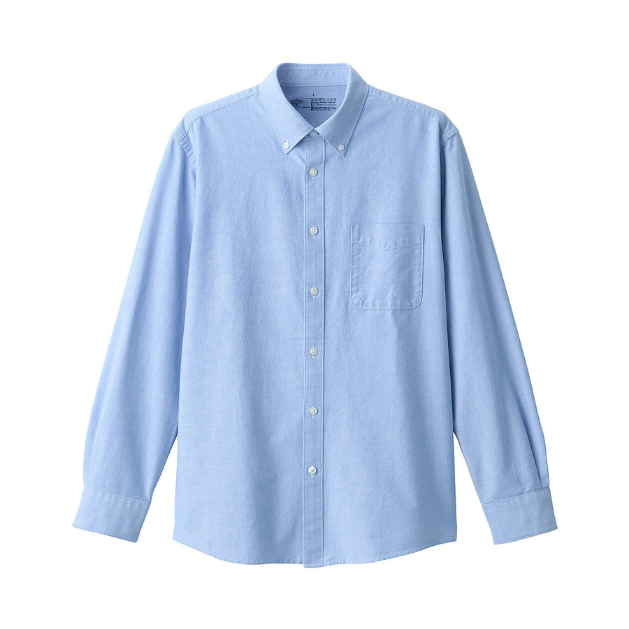 M's Washed oxford button down L/S shirtWhiteXS