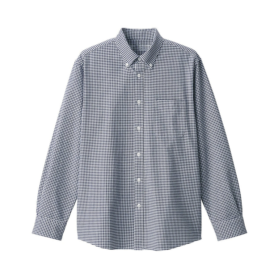 M's Washed oxford button down L/S shirtWhiteXS