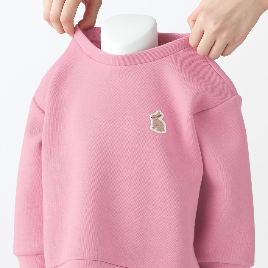 Baby Double Knitted SweatshirtLight pink80