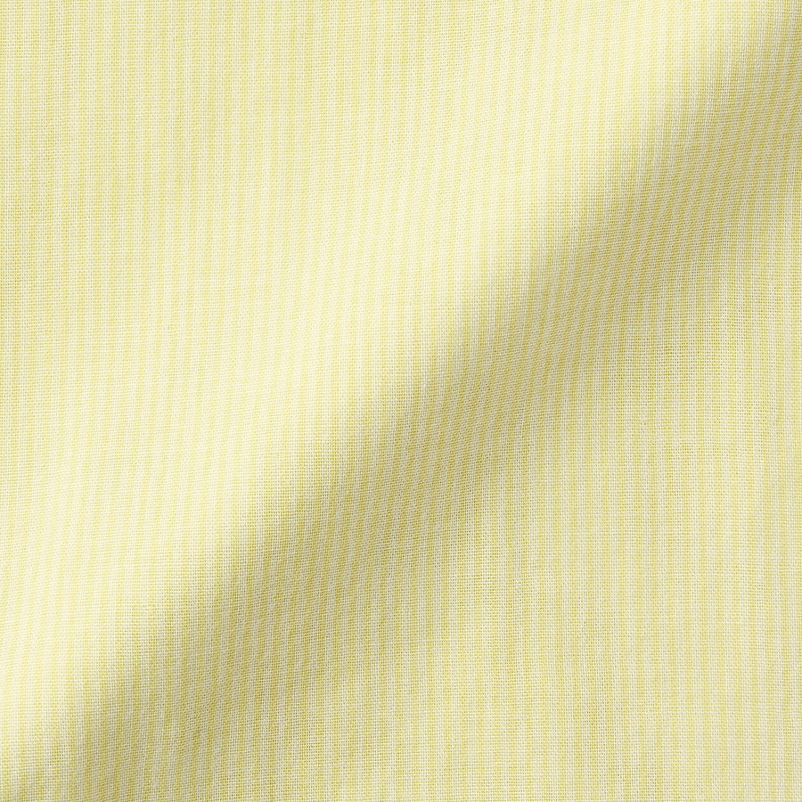 W's side seamless LW gauze half slv pajamasL yellow stripeXS