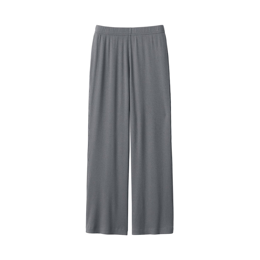 W's SMOOTH ribbed longpants Charcoal grayXS