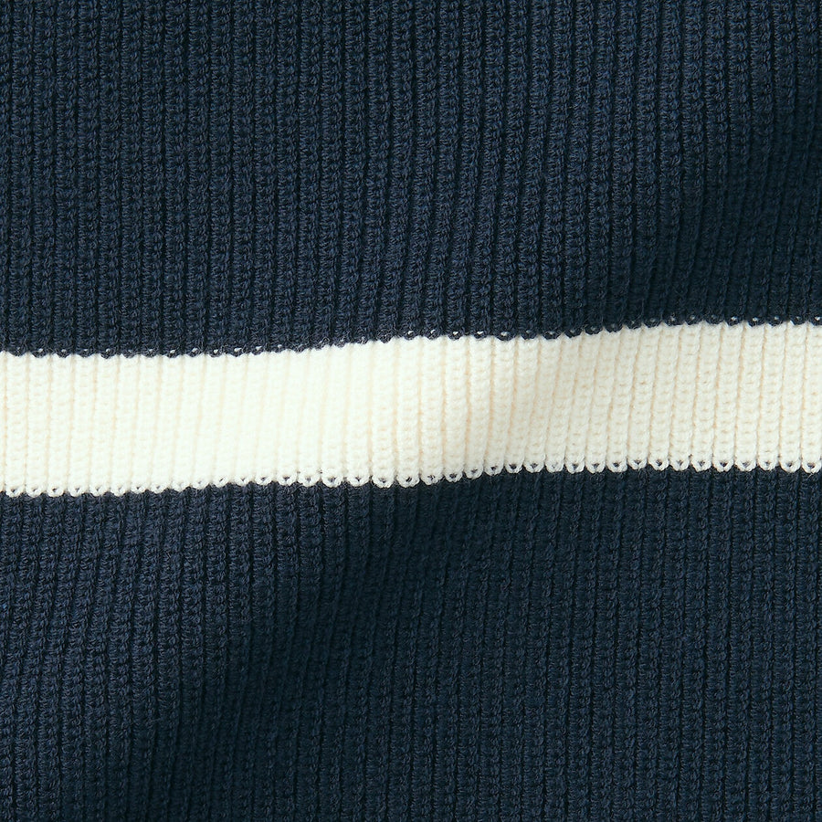 M's Washable ribbed crew neck L/S sweaterOff whiteXS