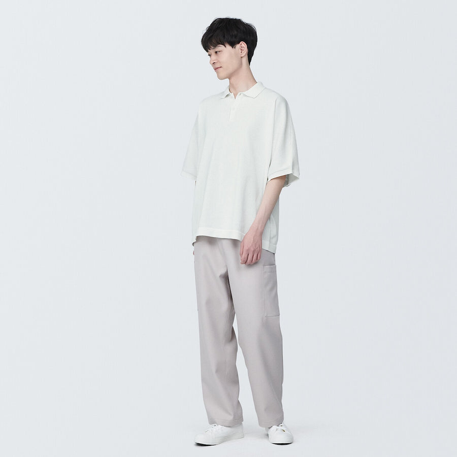 Quick dry knitted polo shirtUNISEX XS Off white