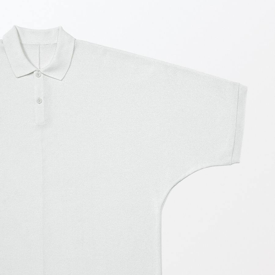 Quick dry knitted polo shirtUNISEX XS Off white