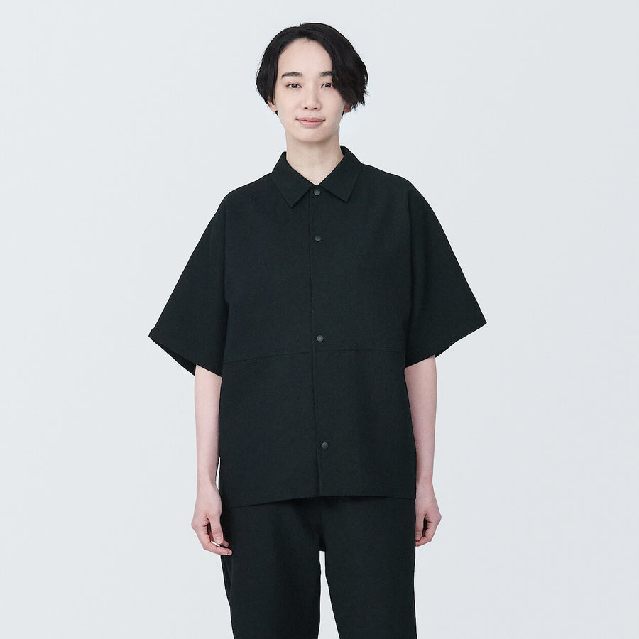 Breathable UV protection easy-clean S/S shirtBlackXS