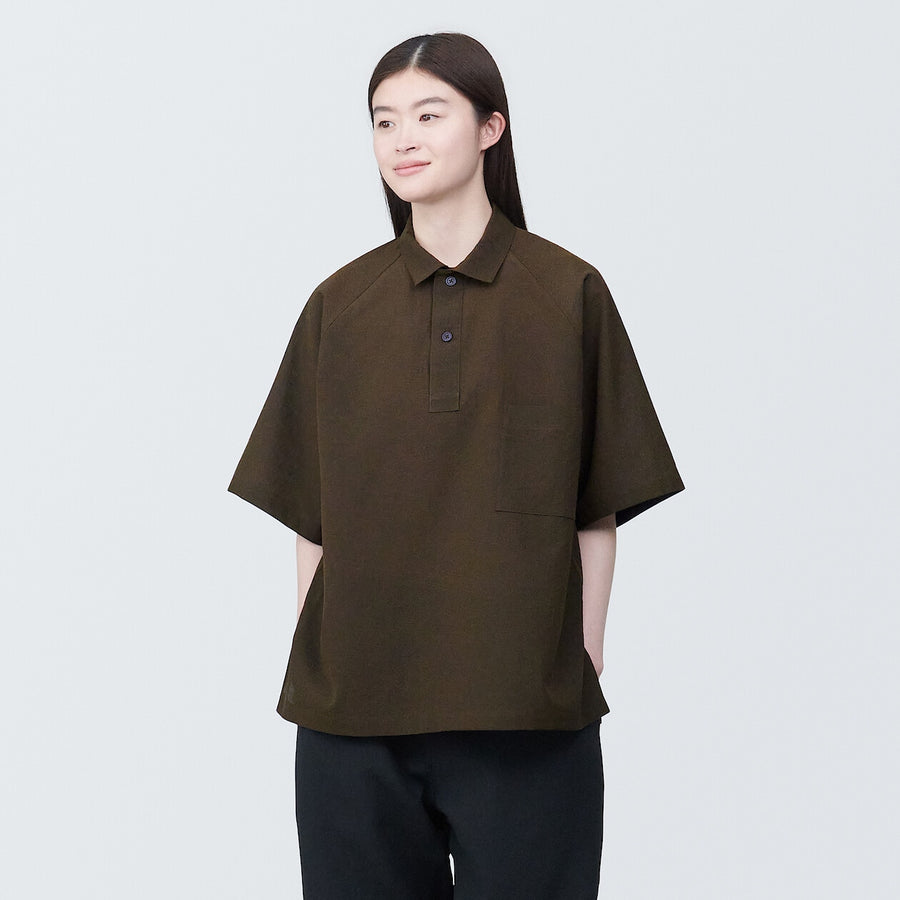 Breathable easy-clean S/S poro shirt Off whiteXS