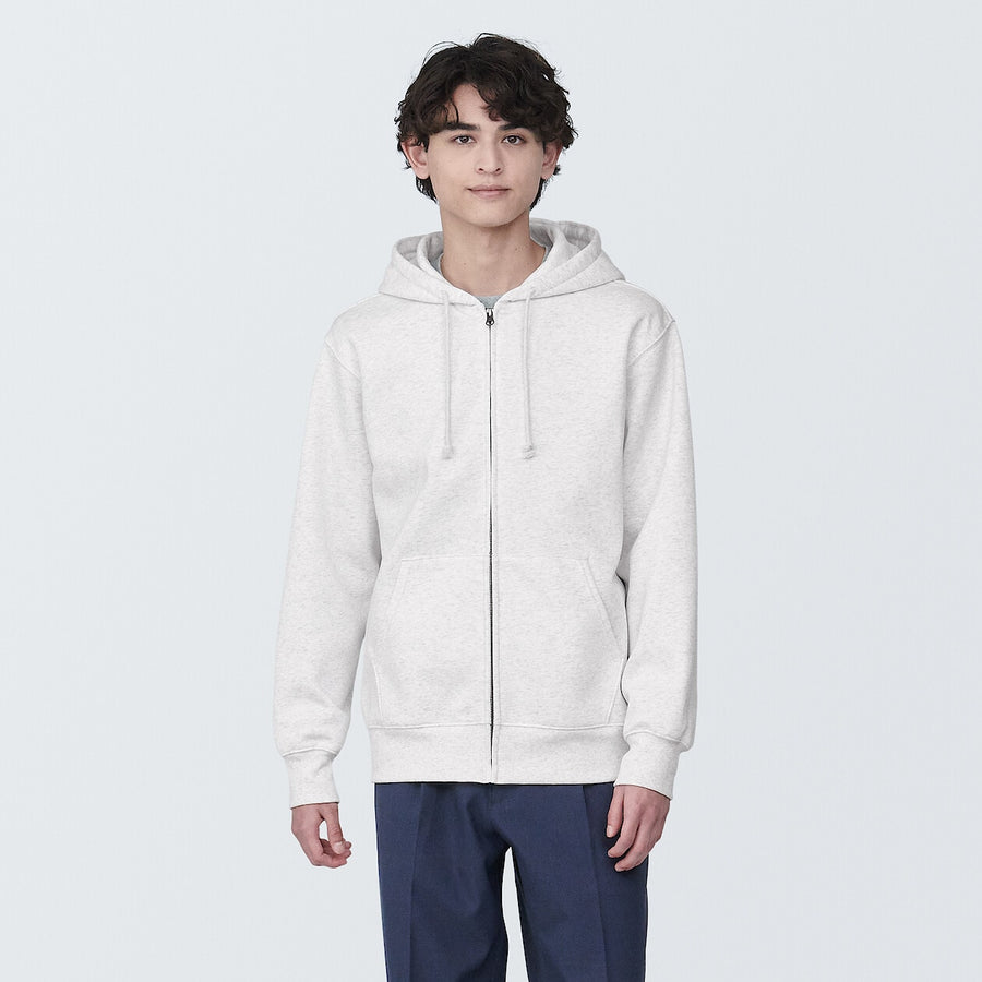 Men's Sweat Zip up hoody Light greyXS