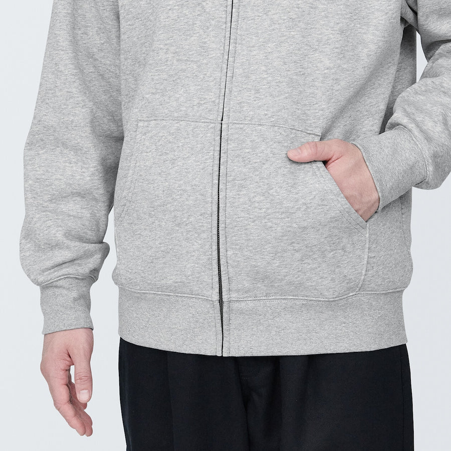 Men's Sweat Zip up hoody Light greyXS