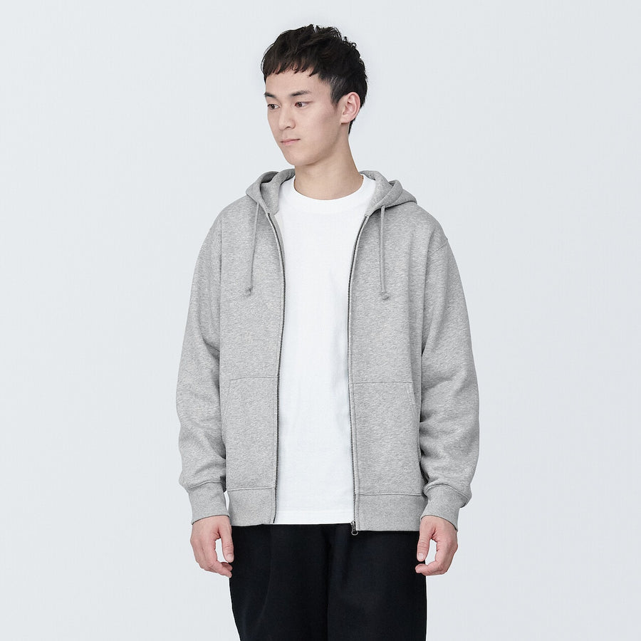 Men's Sweat Zip up hoody Light greyXS