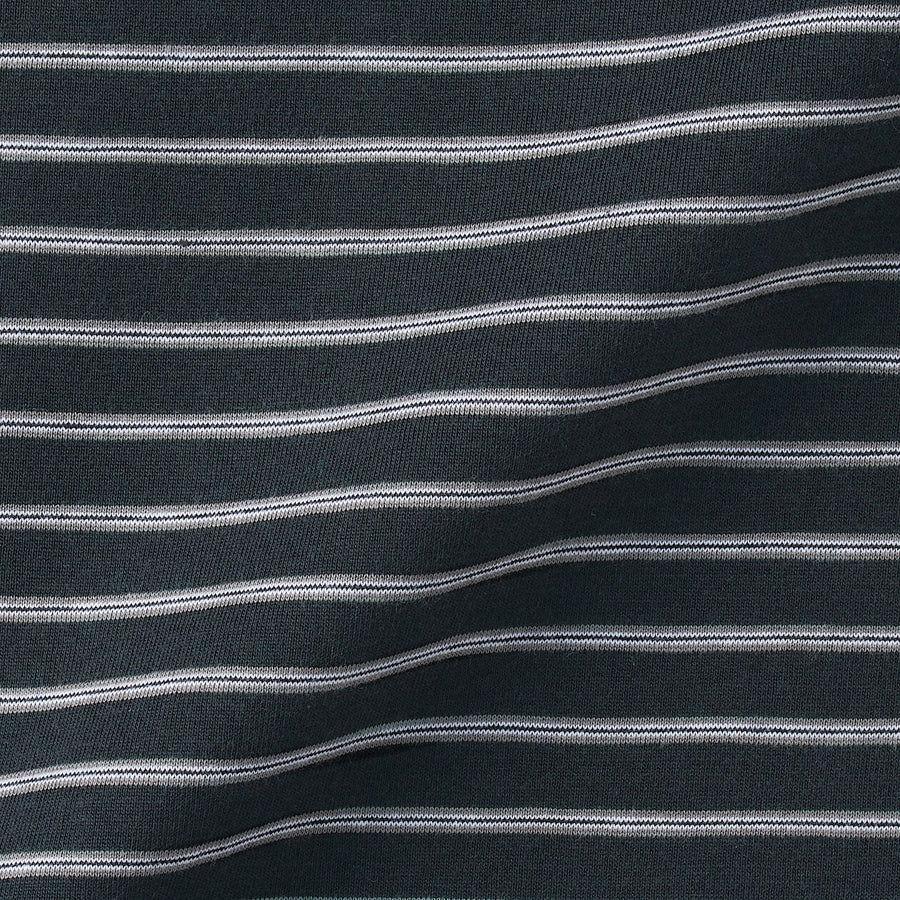 Men's Jersey striped crew neck S/S T-shirtGrey stripeXS