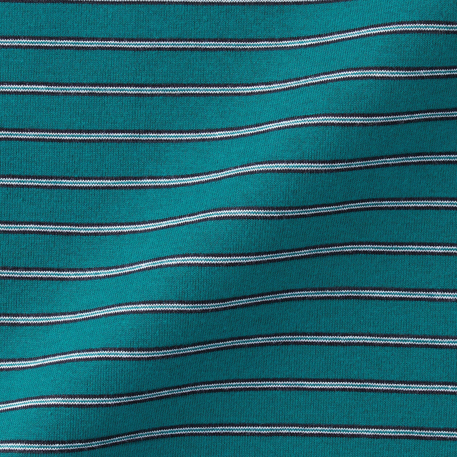 Men's Jersey striped crew neck S/S T-shirtGrey stripeXS