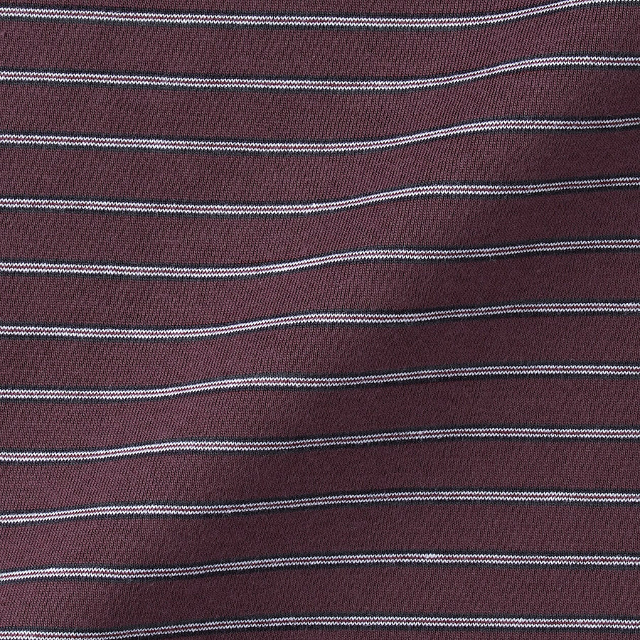 Men's Jersey striped crew neck S/S T-shirtGrey stripeXS